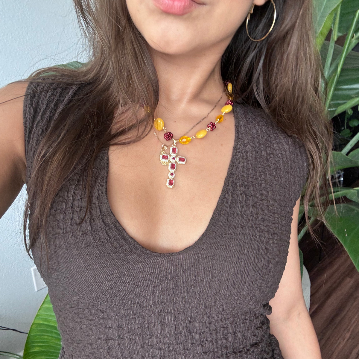Besitos de Raspberry Necklace